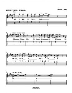 Vocal Harmony Tab Sheet Music - A Perfect Circle - The Hollow