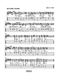 HarmonyTabs Music - Harmony Tab - Alice In Chains - No Excuses vocal harmony sheet music