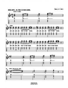 HarmonyTabs Music - Harmony Tab - The Beach Boys - Be True To Your School vocal harmony sheet music