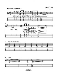 HarmonyTabs Music - Harmony Tab - The Beach Boys - Catch A Wave vocal harmony sheet music