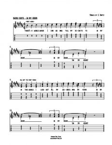 HarmonyTabs Music - Harmony Tab - The Beach Boys - In My Room vocal harmony sheet music