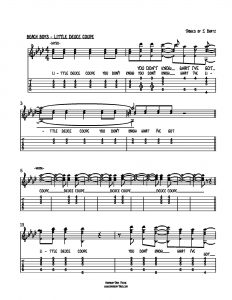 HarmonyTabs Music - Harmony Tab - The Beach Boys - Little Deuce Coupe vocal harmony sheet music