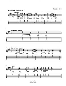 HarmonyTabs Music - Harmony Tab - The Beatles - Here Comes The Sun vocal harmony sheet music