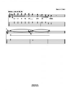 HarmonyTabs Music - Harmony Tab - The Beatles - Lucy In The Sky vocal harmony sheet music