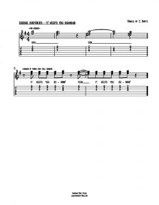 HarmonyTabs Music - Harmony Tab - The Doobie Brothers - It Keeps You Running vocal harmony sheet music