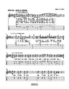 HarmonyTabs Music - Harmony Tab - Green Day - Jesus Of Suburbia vocal harmony sheet music