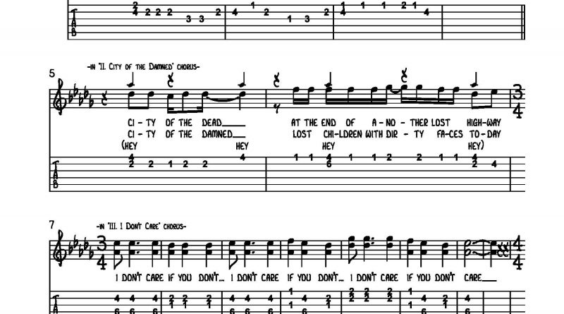 HarmonyTabs-Green Day-Jesus Of Suburbia