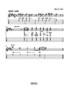 HarmonyTabs Music - Harmony Tab - Journey - Escape vocal harmony sheet music