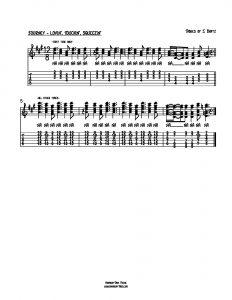 HarmonyTabs Music - Harmony Tab - Journey - Lovin Touchin Squeezin vocal harmony sheet music