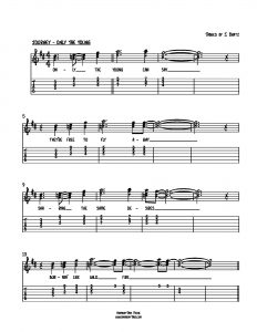 HarmonyTabs Music - Harmony Tab - Journey - Only The Young vocal harmony sheet music