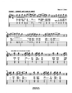 HarmonyTabs Music - Harmony Tab - Journey - Separate Ways (Worlds Apart) vocal harmony sheet music