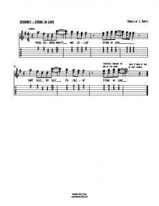 HarmonyTabs Music - Harmony Tab - Journey - Stone In Love vocal harmony sheet music