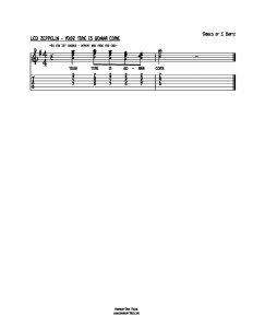 HarmonyTabs Music - Harmony Tab - Led Zeppelin - Your Time Is Gonna Come vocal harmony sheet music