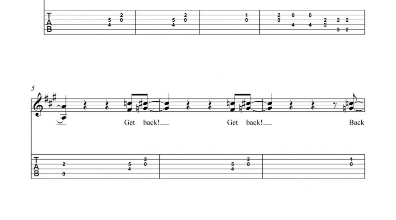 HarmonyTabs - Beatles, The - Get Back