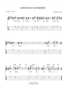 HarmonyTabs Music - Harmony Tab - The Beatles - Good Day Sunshine vocal harmony sheet music