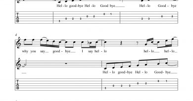 HarmonyTabs - Beatles, The - Hello, Goodbye