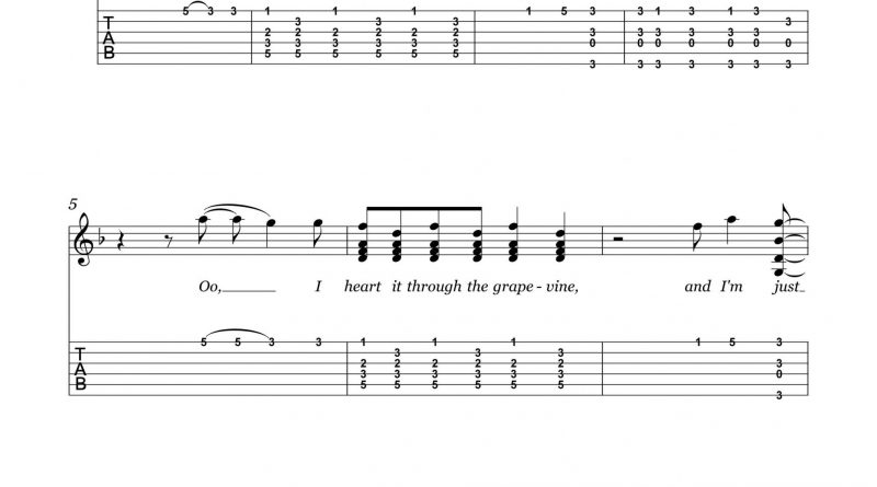 HarmonyTabs - Creedence Clearwater Revival - I Heard It Through The Grapevine