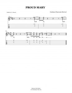 HarmonyTabs Music - Harmony Tab - Creedence Clearwater Revival - Proud Mary vocal harmony sheet music