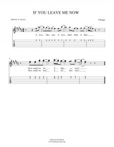 HarmonyTabs Music - Harmony Tab - Chicago - If You Leave Me Now vocal harmony sheet music