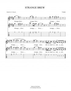 HarmonyTabs Music - Harmony Tab - Cream - Strange Brew vocal harmony sheet music