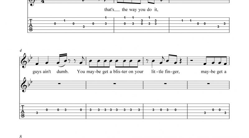 HarmonyTabs - Dire Straits - Money For Nothing