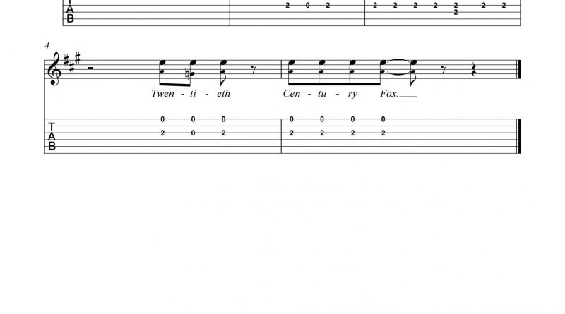 HarmonyTabs - Doors, The - Twentieth Century Fox