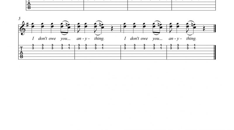 HarmonyTabs - Foo Fighters - I'll Stick Around