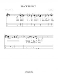 HarmonyTabs Music - Harmony Tab - Steely Dan - Black Friday vocal harmony sheet music