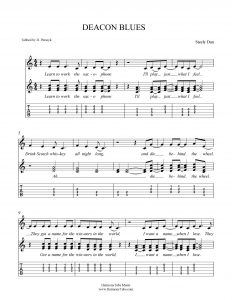 HarmonyTabs Music - Harmony Tab - Steely Dan - Deacon Blues vocal harmony sheet music