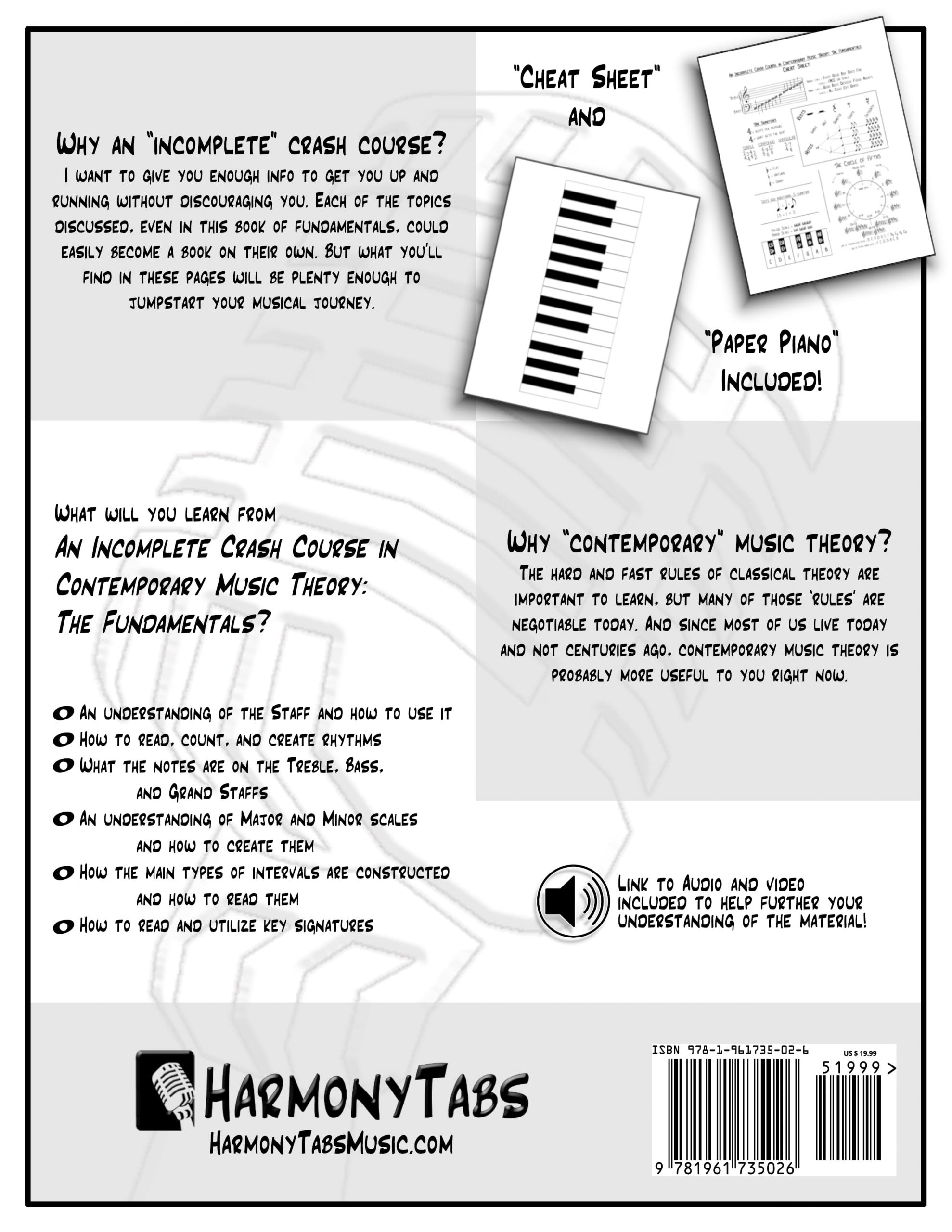 HarmonyTabs - Contemporary Music Theory Fundamentals HarmonyTabs - Contemporary Music Theory Fundamentals