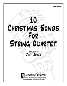 cover page for 10 Christmas Songs For String Quartet sheet music
