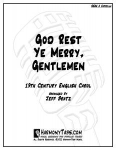 cover page for God Rest Ye Merry, Gentlemen (SSAA A Cappella) sheet music