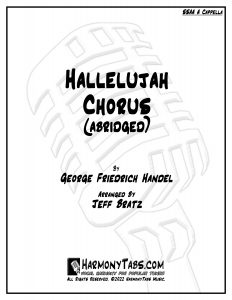 cover page for Hallelujah Chorus (Abridged) (SSAA A Cappella) sheet music