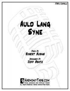 cover page for Auld Lang Syne (TTBB A Cappella) sheet music