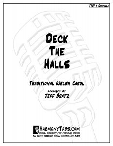 cover page for Deck The Halls (TTBB A Cappella) sheet music