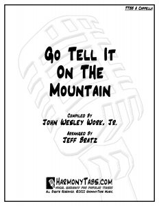cover page for Go Tell It On The Mountain (TTBB A Cappella) sheet music