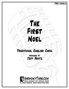 cover page for The First Noel (TTBB A Cappella) sheet music