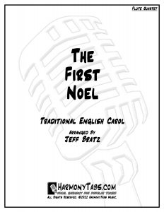 cover page for The First Noel (Flute Quartet)