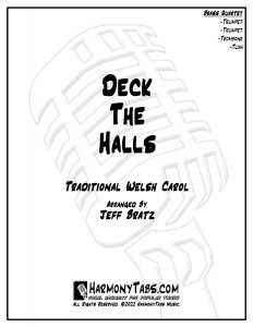 cover page for Deck The Halls (Brass Quartet)