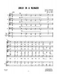 sample page for Away In A Manger (SATB A Cappella) sheet music