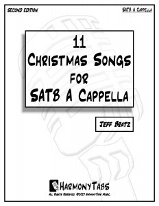 cover page 11 Christmas Songs For SATB A Cappella sheet music